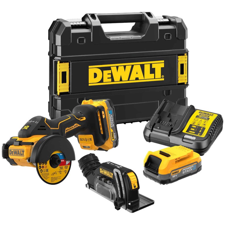DCS438E2T 18V ΜΙΝΙ ΤΡΟΧΟΣ 76mm 2x2Ah POWERSTACK BRUSHLESS DEWALT