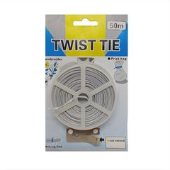Σύρμα λουλουδιών Twist Tie κουλούρα 50m λευκό
