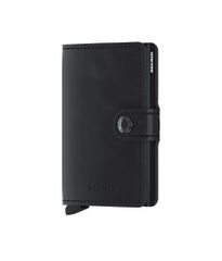 Secrid Miniwallet Vintage Black δερμάτινο πορτοφόλι με προστασία RFID