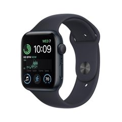 Apple Watch SE 2023 Aluminium 44mm Αδιάβροχο με Παλμογράφο (Midnight με Midnight Sport Band (S/M)) (Μεταχειρισμένο)
