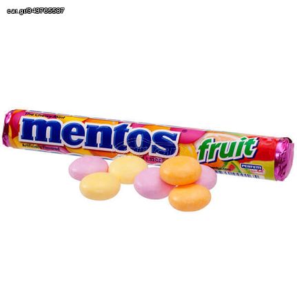 ΚΑΡΑΜΕΛΕΣ MENTOS FRUIT 37.5gr