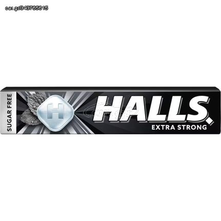 ΚΑΡΑΜΕΛΕΣ HALLS EXTRA STRONG (SUGARFREE)