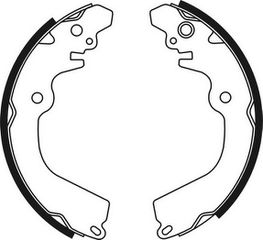 Σετ σιαγόνων φρένων MITSUBISHI CARISMA, COLT IV, COLT V, ECLIPSE, ECLIPSE III, GALANT VII, GALANT VIII, LANCER III, LANCER IV, LANCER V, LANCER VI, MIRAGE III, MIRAGE IV 1.3-2.4 02.86-06.06