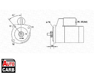 Μίζα MAGNETI MARELLI 943251326010 για SEAT TOLEDO 1991-1999, VW GOLF 1979-2002, VW JETTA 1983-1992