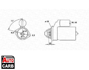 Μίζα MAGNETI MARELLI 943251576010 για OPEL ASTRA 1991-2014, OPEL COMBO 1994-2011, OPEL CORSA 1993-2014