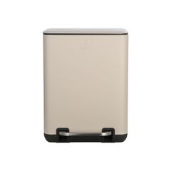 ESTIA ΧΑΡΤΟΔΟΧΕΙΟ ΜΠΑΝΙΟΥ CUBIC SOFT CLOSE 6lt TAUPE