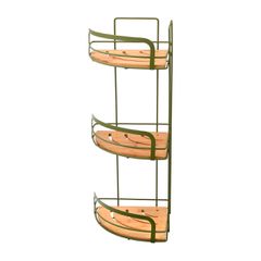 ESTIA ΕΤΑΖΕΡΑOLIVE SERIES ΜΕΤΑΛΛΙΚΗ ΓΩΝΙΑΚΗ 3 ΘΕΣΕΩΝ 49x19.5x19.5cm ΛΑΔΙ