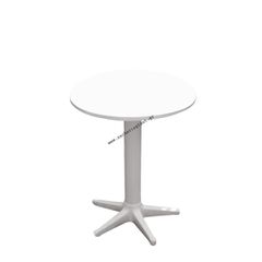 Τραπέζι Πλαστικό Στρόγγυλο - Φ.60cm Λευκό