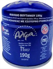 Alfa Gas Φιαλίδιο Υγραερίου Μπλε Με Βαλβίδα 190γρ.