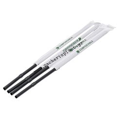 BIO PAPER PLUS ΧΑΡΤΙΝΟ ΚΑΛΑΜΑΚΙ ΝΤΥΜΕΝΟ ΣΠΑΣΤΟ 22cm - (ΜΑΥΡΟ) (250τεμ.