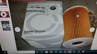 ΓΝΗΣΙΟ BMW ΦΙΛΤΡΟ ΛΑΔΙΟΥ Μ5,Ε60 11427834734  Α 11427840594