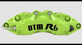 DTM R6 /RED YELLOW GREEN BLACK DTM 6 BIG PISTONS CALIPERS FOR DISKS 350mm-380mm