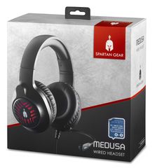 Spartan Gear - Medusa Wired Headset (Compatible with PC,PS4,PS5.XBOX1,XBOX series x/s,switch) Black