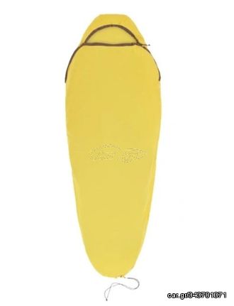 Sea To Summit Reactor Sleeping Bag Liner - Mummy W/ Drawcord- compact- yellow