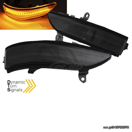 Φλας Καθρέπτη Για Subaru Forester 11-13, Outback 08-11, Legacy 08-11, Tribeca 08-14 Dynamic Led Φιμέ 2 Τεμάχια