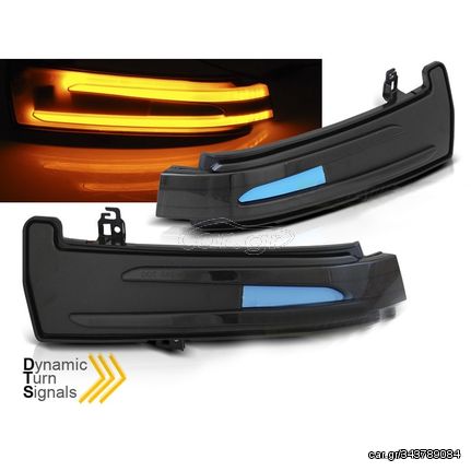 Φλας Καθρέπτη Για Mercedes-Benz W204 / W212 / W176 / W221 / W166 / X204 Dynamic Led Φιμέ 2 Τεμάχια