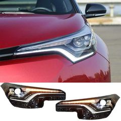 Μπροστινά Φανάρια Set Για Toyota C-HR 16+ DRL Full Led & Led Signal With Motor Carner