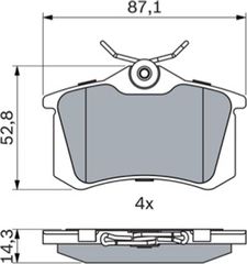 Bosch Σετ τακάκια, Δισκόφρενα - 0 986 466 683