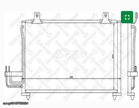 ΠΩΛΕΙΤΑΙ ΨΥΓΕΙΟ AIRCONDITION KIA SEPHIA (FA) 96-97 1.5 cc -1.8 cc & KIA SHUMA II (FB) 03-04 1.8cc