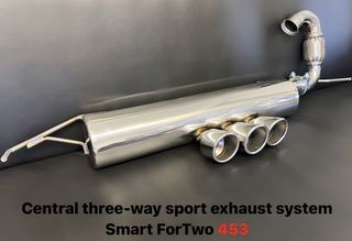 SMART FORTWO 453 (90-109) CENTRAL THREE-WAY SPORT EXHAUST SYSTEM