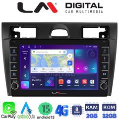 LM Digital - LM ZG8140B GPS Οθόνη OEM Multimedia Αυτοκινήτου για Ford Fiesta 2006 - 2008 (CarPlay/AndroidAuto/BT/GPS/WIFI/GPRS)