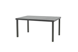 Τραπέζι "KLITON" από αλουμίνιο σε ανθρακί χρώμα 150x80x74