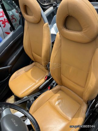 Καθισματα σαλονι και ταμπλο δέρμα (ταμπα) για smart for two cabrio & coupe με airbags