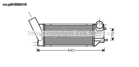 Ψυγείο Intercooler PEUGEOT 307 Hatchback / 3dr 2001 - 2005 ( 3A )  ( 3C ) 2.0 HDi 110  ( RHS (DW10ATED)  ) (107 hp ) Πετρέλαιο #030106240