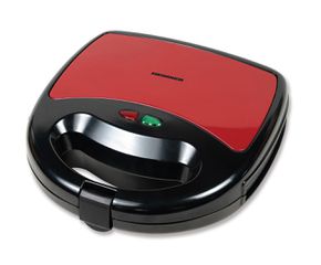 HEINNER SM-K750BKRX Τοστιέρα για 2 Τοστ 750W Κόκκινη