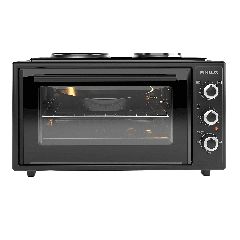Finlux FMC-4535BF Ηλεκτρικό Φουρνάκι 45lt με 2 εστίες, Μαύρο