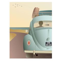 ViSSEVASSE Poster "VW Beetle" 30x40