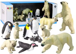 Large Set of 12 Figures Animals of the Arctic Circle Polar Circle Animals