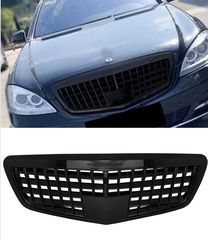 ΜΑΣΚΑ ΕΜΠΡΟΣ Front Grille Mercedes S-Class W221 Facelift (2010-2013) Vertical Design Piano Black