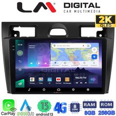 LM Digital - LM ZQ8140B GPS Οθόνη OEM Multimedia Αυτοκινήτου για Ford Fiesta 2006 - 2008 (CarPlay/AndroidAuto/BT/GPS/WIFI/GPRS)