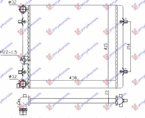 ΨΥΓΕΙΟ 1.4-1.6 ΜΗΧ. -A/C (43x41.5x2.3) (MAHLE BEHR)  για SEAT TOLEDO 99-04