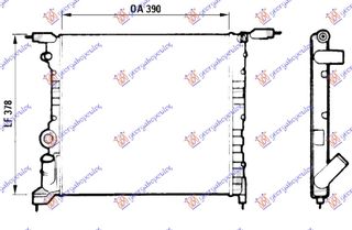 ΨΥΓ.1.2-1,4cc 8V(39x38) (ΚΛ. ΚYKΛΩΜΑ) (VALEO CLASSIC)  για RENAULT CLIO 90-94