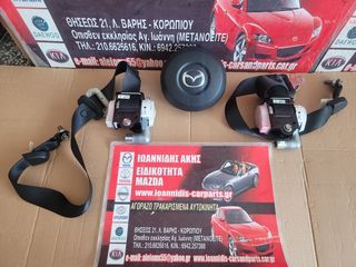 MAZDA 2 DE 2012 ΑΕΡΟΣΑΚΟΣ ΟΔΗΓΟΥ ΚΑΙ ΔΥΟ ΖΩΝΕΣ