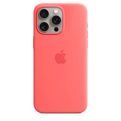 Apple iPhone 15 Pro Max Silicone Case with MagSafe - Guava (MT1V3ZM/A)