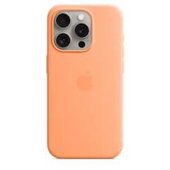 Apple iPhone 15 Pro Silicone Case with MagSafe - Orange Sorbet (MT1H3ZM/A)