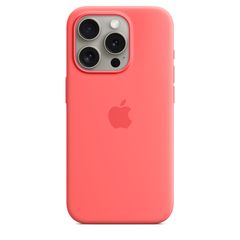 Apple iPhone 15 Pro Silicone Case with MagSafe - Guava (MT1G3ZM/A)