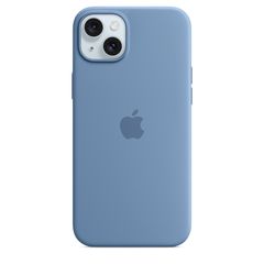 Apple iPhone 15 Plus Silicone Case with MagSafe - Winter Blue (MT193ZM/A)
