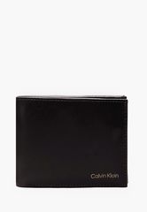 Ανδρικά Πορτοφόλια Smooth.Bifold Μαύρο Δέρμα Calvin Klein