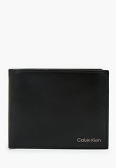 Ανδρικά Πορτοφόλια Smooth.Trifold Μαύρο Δέρμα Calvin Klein