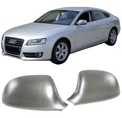 Καπάκια Καθρεφτών Audi A3 8P 08-11, A4 B8 08-11, A5 8T 07-11, A6 4F 08-11 (Metal) Aluminium