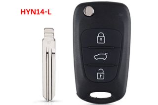 Κέλυφος Κλειδιού Για Hyundai I20-I30-IX35-135-Accent Kia Picanto-Sportage-K5 Με 3 Κουμπιά & Λάμα HYN14-L