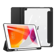 Dux Ducis Toby armored tough Smart Cover for iPad 10.2” 2021 / iPad 10.2' 2020 / iPad 10.2' 2019 with a holder for Apple Pencil black