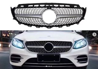 Μάσκα Diamond Mercedes E-Class W213 Silver / Chrome