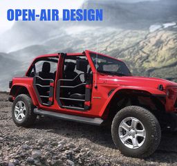 Jeep Wrangler (JL) 2018+ Μισές Πόρτες (Tube) Με Καθρέπτες