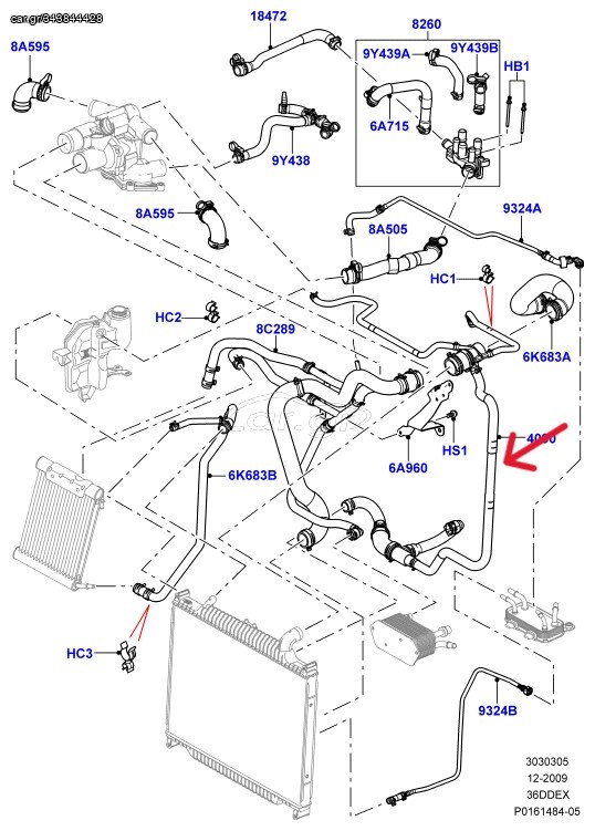 ΓΝΗΣΙΟΣ ΣΩΛΗΝΑΣ ΠΟΛΥΚΟΛΛΑΡΟ ΓΙΑ RANGE ROVER 2002-2009/RANGE ROVER 2010-2012 ΜΕ ΚΙΝΗΤΗΡΑ Td8 3.6 DIESEL