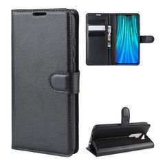 Θήκη, Xiaomi Redmi A3, Wallet Case Με Βάση Στήριξης, Υποδοχές Καρτών Και Μαγνητικό Κούμπωμα Flip Wallet, Μαύρο